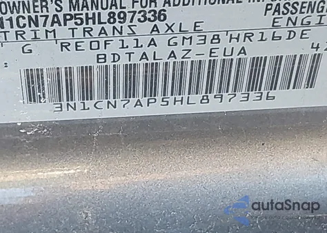 2017 Nissan Versa 1.6 S+ from USA, damaged, VIN 3N1CN7AP5HL897336